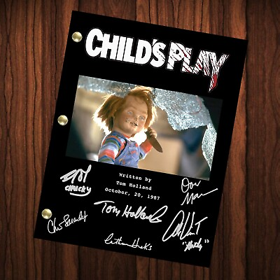#ad Child#x27;s Play Chucky Autographed Script Full Screenplay Full Script Reprint $24.99