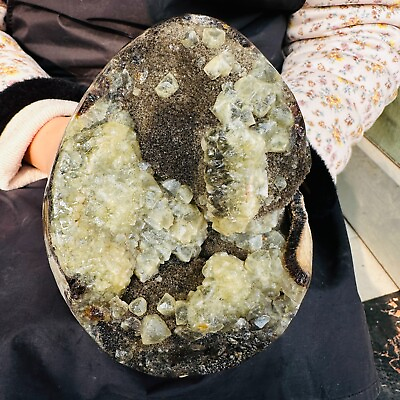 #ad 5.06LB Natural Dragon Septarian Geode Quartz Cluster Crystal egg Healing 2300g $156.00