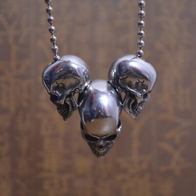 #ad EDC Titanium Jewelry Skull Loose Bead Stainless Steel Necklace Pendant $17.91
