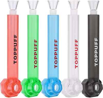 #ad 5 Units Random Colors Top Puff Premium Portable Hookah Bottle Water Glass Bong $17.89