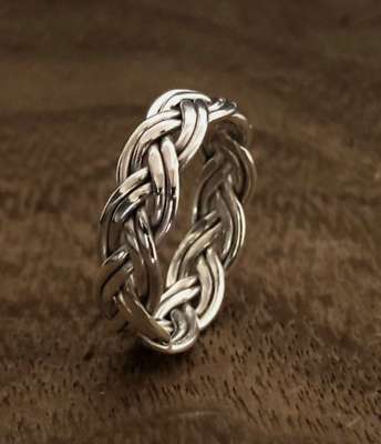#ad Silver Band Ring 925 Sterling Silver Band Ring Handmade Ring All Size S3751 $13.99