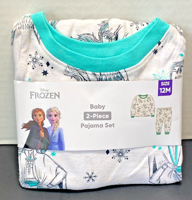#ad New Disney Frozen Holiday 2pc Pajama PJ Set Long Sleeve 12m $9.99
