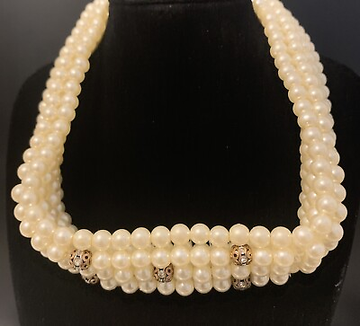 #ad necklace women pearl faux $10.00