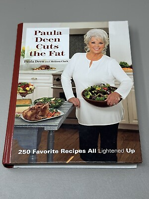 #ad Paula Deen Cuts the Fat 250 Favorite Recipes All Lightened Up Signed Autographed $8.99