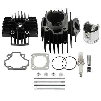 #ad 60cc Big Bore Top End Cylinder Piston Gasket Kit For Yamaha PW50 1981 2009 $38.74