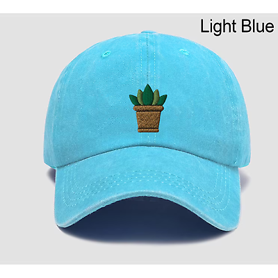 #ad Personalized Cute Succulent Plant Embroidered Hat Funny Baseball Cap Gift Idea $17.99