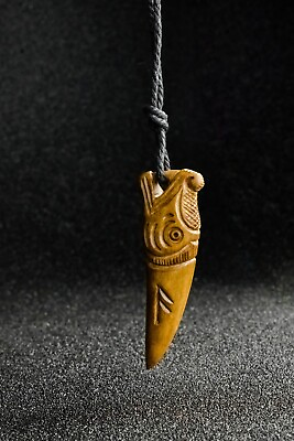 #ad Handmade Viking Norse Art: Dragon Tooth Amulet hand carved Pagan amulet Ansuz $97.00