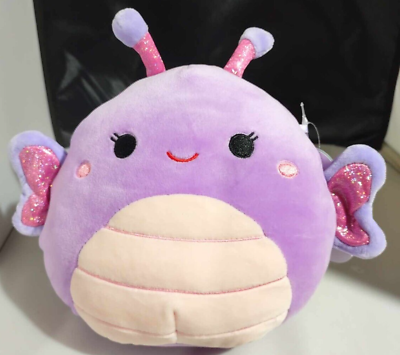 #ad Squishmallow Brenda The Purple Butterfly 8 in 2019 Shimmery Wings NWT $10.99