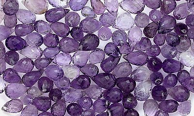 #ad TEN Pear Facet 6mm to 10mm Amethyst Bead Briolette Promo Grade CLOSEOUT PB15 $14.56