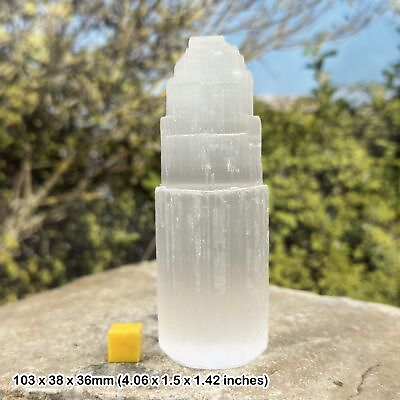 #ad Selenite small tower spiritual healing mineral crystal authentic GBP 10.80