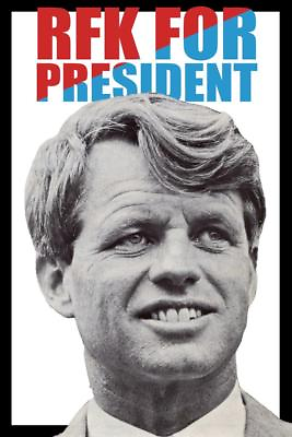 #ad Robert Kennedy RFK For President Cool Huge Large Giant Poster Art 36x54 $29.98