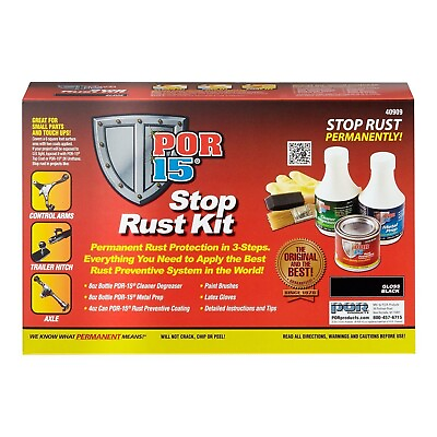 #ad POR 15 Stop Rust Kit Black P N 40909 $33.85