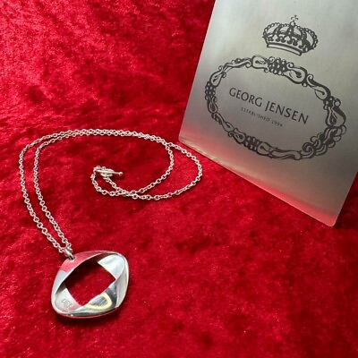 #ad GEORG JENSEN Sterling Silver Pendant #190 Henning Koppel Pre owned w no box USED $198.99