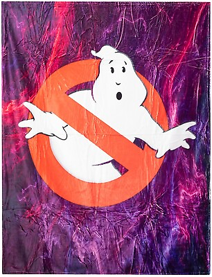 #ad Ghostbusters logo no ghosts 50quot; x 40quot; super soft Throw Blanket Brand New $19.99