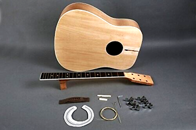 #ad MAKE YOUR OWN NEW DREADNOUGHT ACOUSTIC GUITAR DIY KIT EVERYTHING INCLUDED $123.49