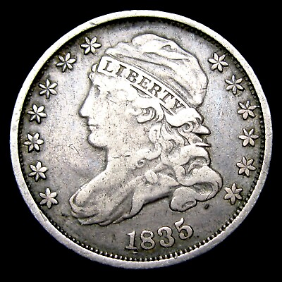 #ad 1835 Capped Bust Dime Silver Type Coin #ZZ547 $110.00