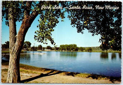 #ad Postcard Park Lake Santa Rosa New Mexico $2.95