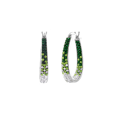 #ad Inside Out Hoop Crystal Earrings $11.99