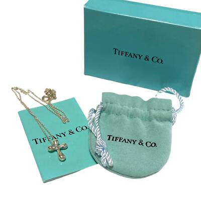 #ad Tiffany Elsa Peretti Cross Necklace Silver Sv925 women necklace $133.48