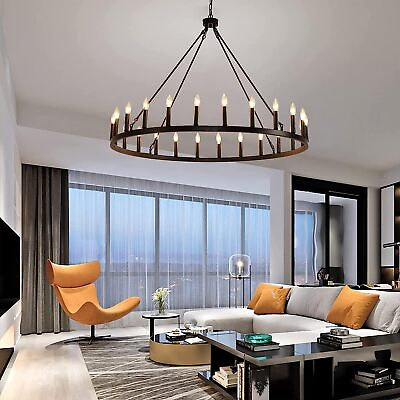 #ad Modern Extra Large Chandelier Ceiling 20 Light Fixture Black Living Dining Room $238.79