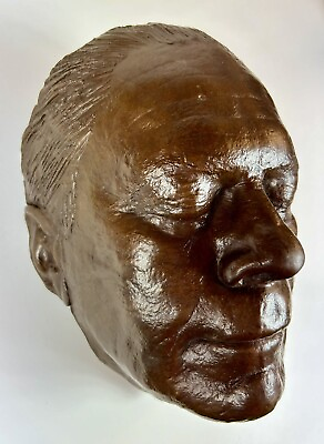 #ad 1985 President Gerald R. Ford Bronze Life Mask American Artist Willa Shalit $2000.00