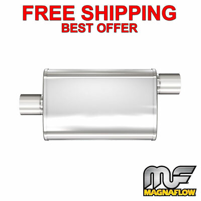 #ad MagnaFlow XL 3 Chamber Stainless Steel Turbo Muffler 3quot; C O 13219 $137.00