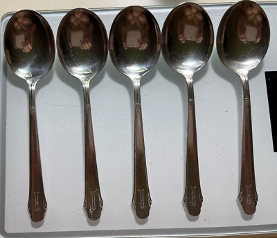 #ad 5 Sterling teaspoons Gorham Sterling 4.9 oz 5.5quot; long m A $119.99