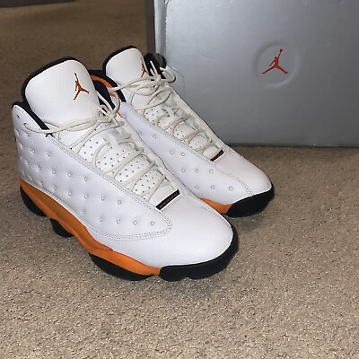 #ad Nike Air Jordan 13 Retro Starfish 414571 108 OG XIII White Orange Size 12 $149.99