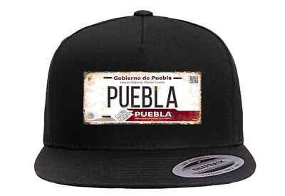 #ad Puebla Mexico Placa Snapback Hat Trucker Cap Custom Hat UNISEX $25.00