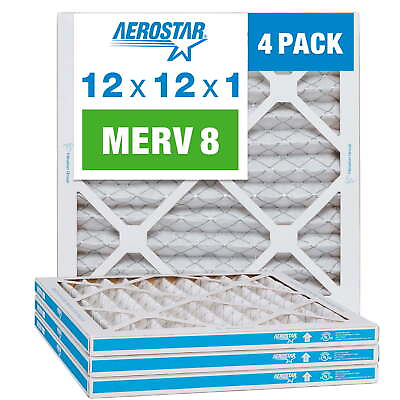 #ad 12x12x1 MERV 8 Air Filter 12x12x1 Box of 4 $20.16