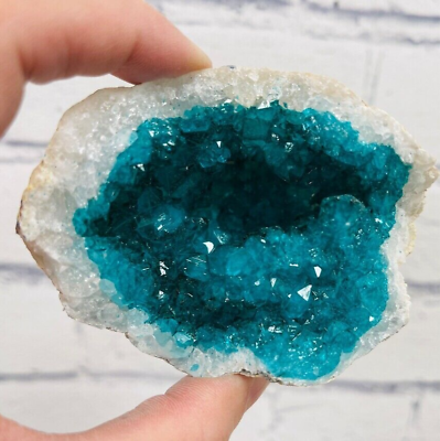 #ad Dyed Crystal Quartz Geode Turquoise Color Geode Quartz In Rock Formation $19.89