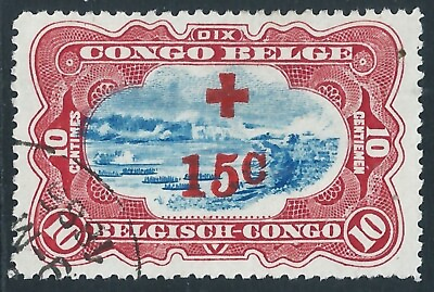#ad Belgian Congo Sc #B2 10c 15c Used $0.99