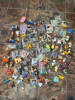 #ad HUGE lot of Vintage Happy meal small toys McDonalds Burger King disney $65.00