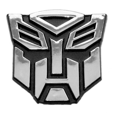 #ad 3D Chrome Autobot 3in Transformers Emblem Badge Decal Car Sticker CHROME SILVER $9.99