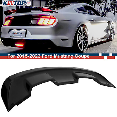 #ad #ad For 2015 2024 Ford Mustang Coupe GT Style Gloss Black Rear Trunk Spoiler Wing $63.99