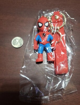#ad Cartoon Spiderman Marvel Avengers Keyring Car Keychain Pendant Bag Couple Charm $3.00