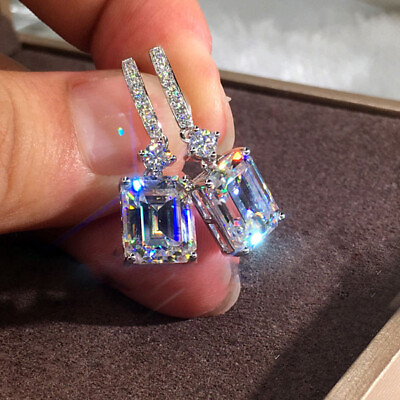 #ad Fashion Women Cubic Zircon Dangle Earrings Crystal CZ Drop Earrings Jewelry Gift GBP 3.79