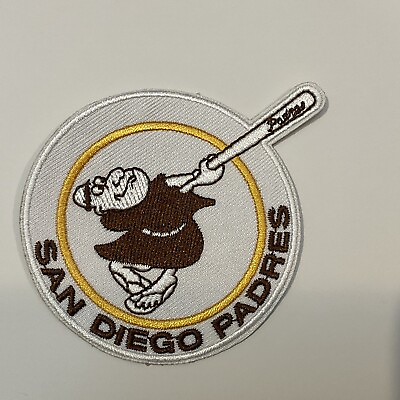 #ad San Diego Padres VINTAGE Embroidered Iron On Patch 3.25” x 2.5 $6.79