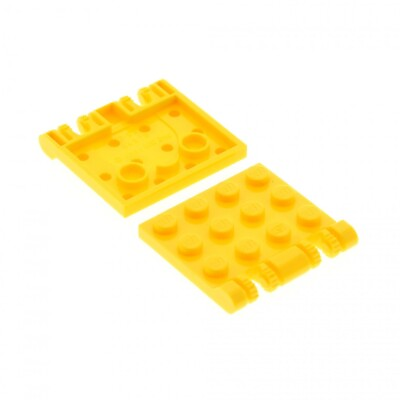 #ad 2x Lego Vehicle Hinge Plate 3x4 Yellow Hinged Star Wars 4184179 44570 $1.29