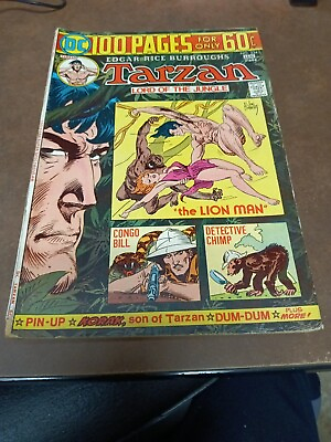 #ad Tarzan 234 DC comics 1975 100 Page issue Kubert art Rex the Wonder Dog reprint $15.62