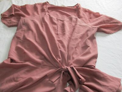 #ad Womens flower amp; feathers pink blouse sz xxl $13.98