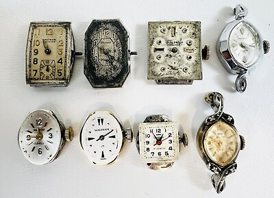 #ad Vintage Mechanical Waltham Wrist Watch Movement Lot $39.99