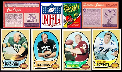 #ad 1970 NFL Topps single cards $2.50