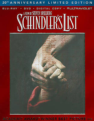 #ad Schindlers List Blu ray DVD 2013 3 Disc Set New free shipping $14.99