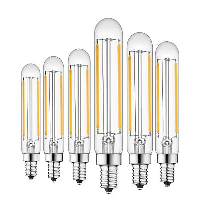 #ad E12 Dimmable LED Candelabra Light Bulbs 4W 110V Edison Light Bulb T20 Tubular S $38.97