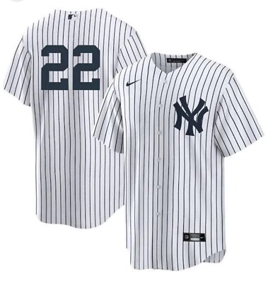#ad Juan Soto #22 New York Yankees Men’s Pinstripe Stitched Jersey L XL $59.99