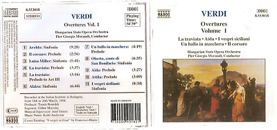 #ad Verdi: Overtures Vol. 1 CD Jan 1995 Naxos Distributor #1120JN $8.99