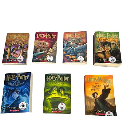 #ad Harry Potter Series 1 7 Books Collection Set by J. K. Rowling Scholastic $39.99