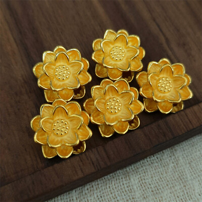 #ad Pure 999 24K Yellow Gold 3D Lucky Buddha Lotus Pendant Diy Bracelet $25.15