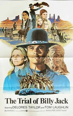 #ad The Trial of BILLY JACK Original Movie Poster Tom Laughlin western artwork 1975 $59.99